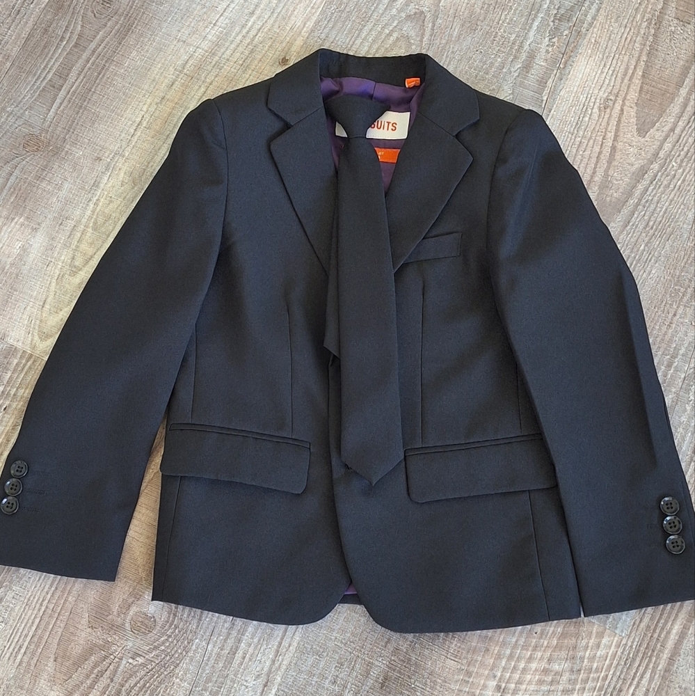 OppoSuits Kids Black Blazer with Tie